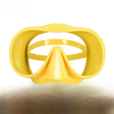 定制款大框防雾防刮花单镜片潜水面罩液态硅胶潜水镜紧密贴合脸部