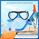 children's freestyle silicone anti-fog diving goggles breathing tube set full dry mask swimming snorkeling Three Treasures