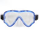 儿童潜水镜 硅胶防雾钢化玻璃 浮潜面罩全干式 学生游泳 潜水眼镜