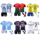 Euro Germany Brazil Portugal Argentina Messi No.10 Jersey No.7 Ronaldo Football Uniform suit Men