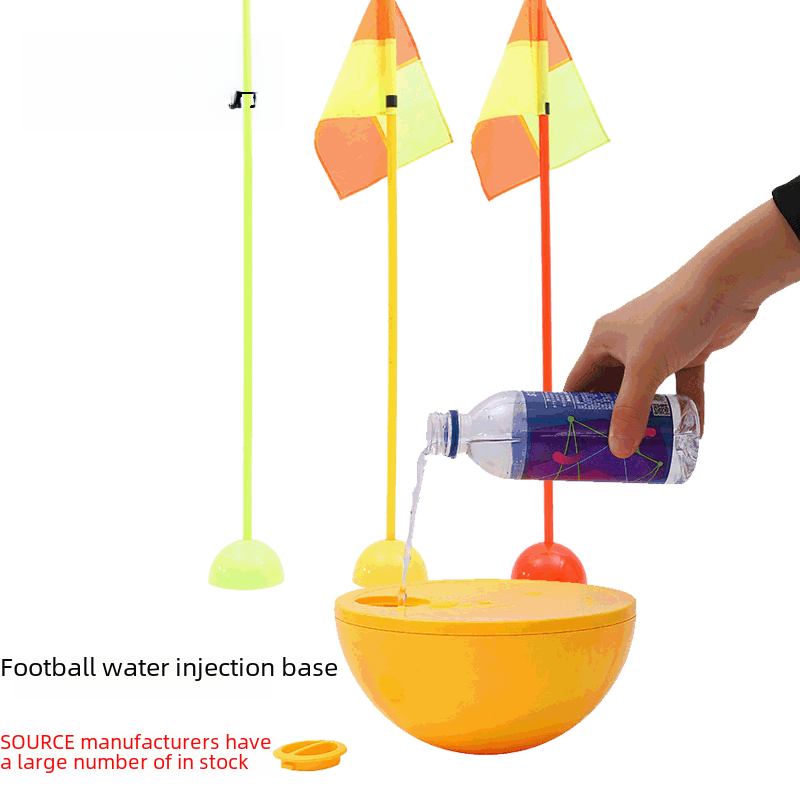 hot football training corner flag base manufacturers wholesale ABS round mouth sand filling sign Rod water filling base