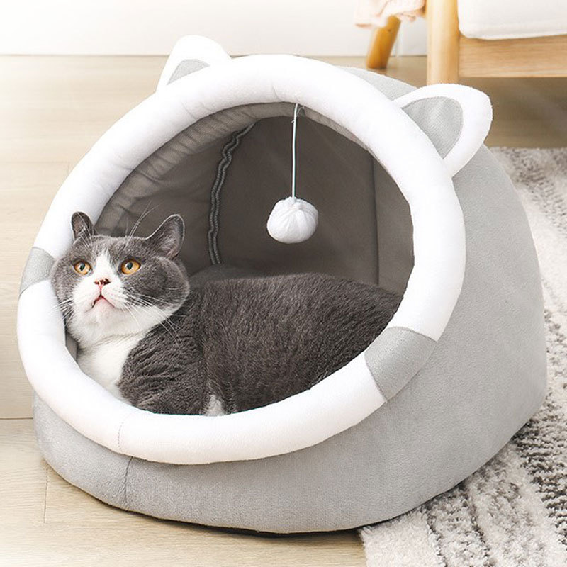 Cat nest dog nest closed removable and washable pet Nest summer summer mat dog nest four seasons universal cat house pet supplies