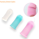 New pet finger toothbrush dog toothbrush anti-calculus silicone Kitty finger brush finger head teeth gum care
