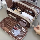 New Multi-functional Cosmetic Bag Women's Large Capacity Portable Travel High-level Cosmetic Brush Toiletry Storage Bag