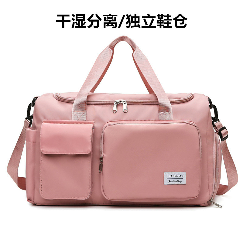 Yoga fitness bag women's wholesale large capacity leisure sports bag portable shoulder travel bag can be set trolley luggage bag
