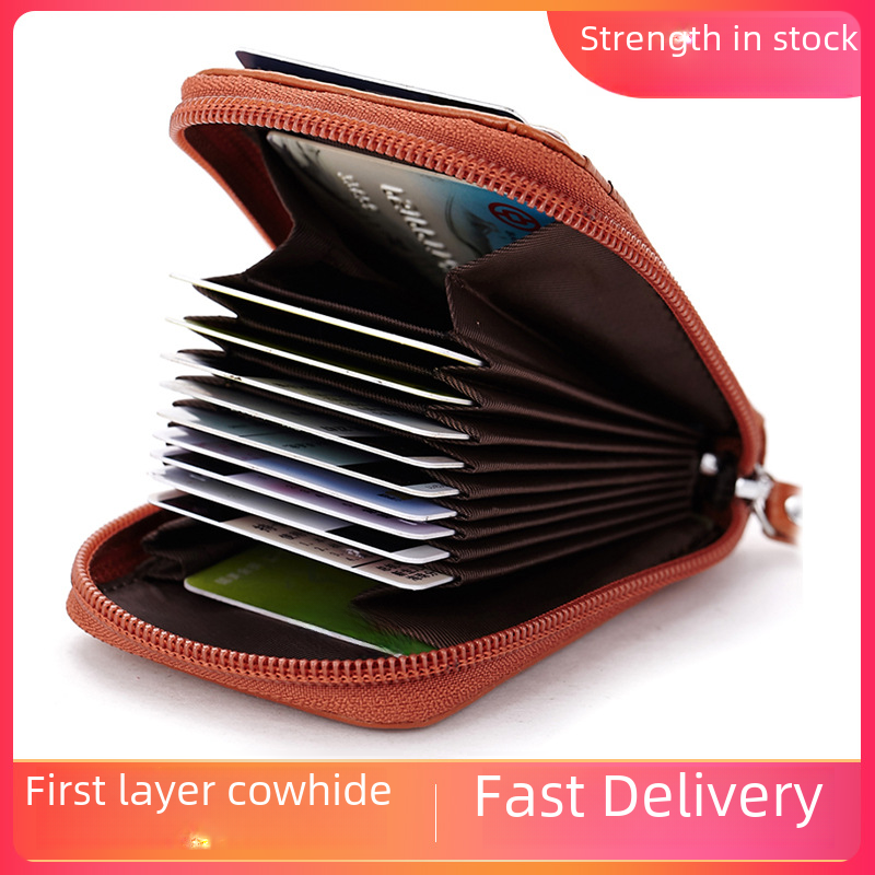 leather organ card case card holders name card holders factory direct sales women's men's business card bag