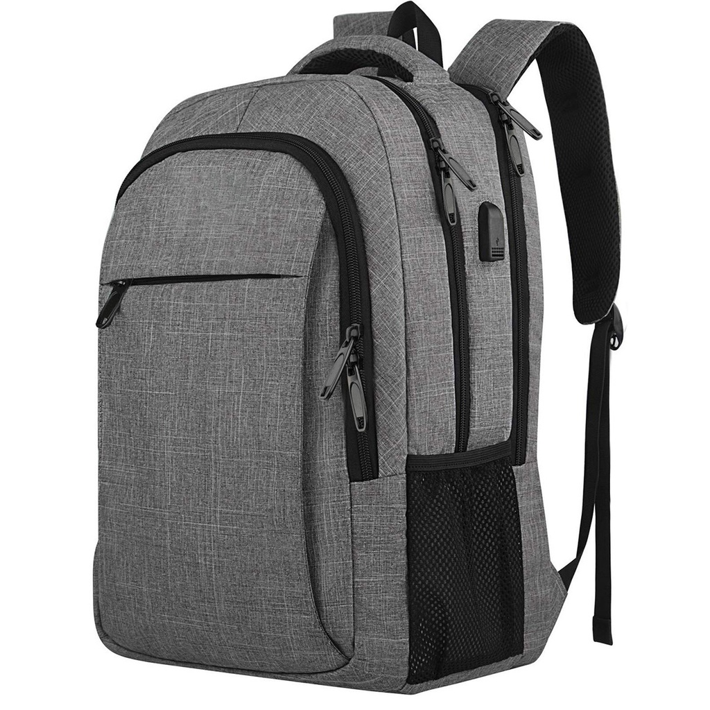 Backpack Men's Large Capacity Multifunctional Junior High School Student Schoolbag USB Business Travel Bag