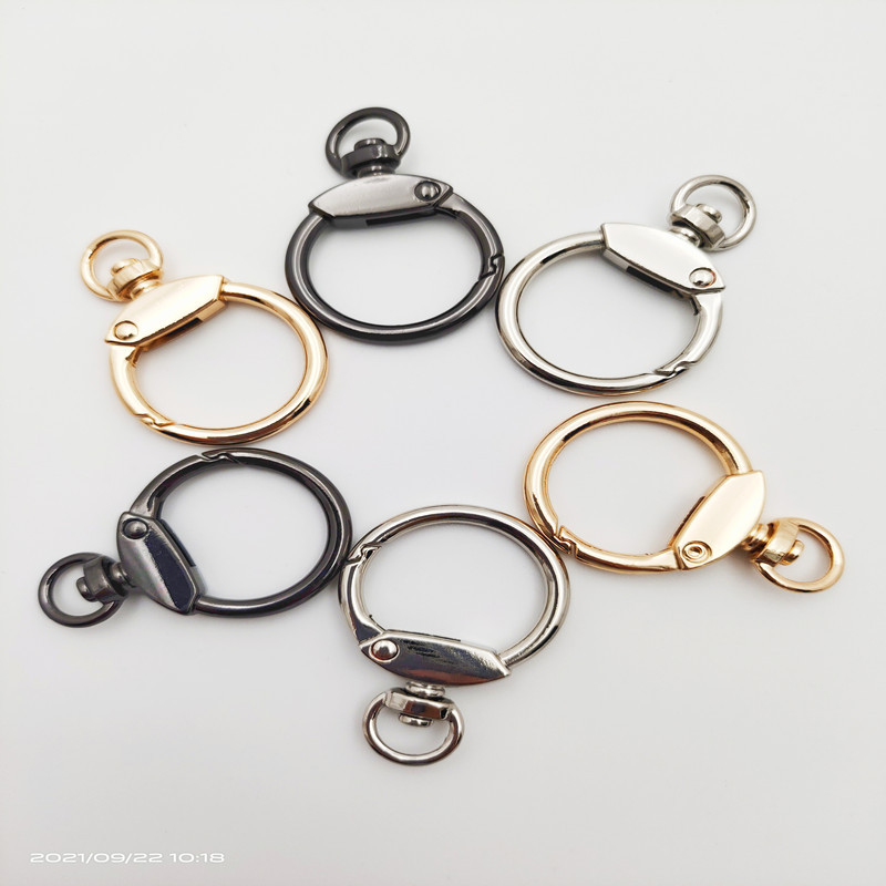 Spring Buckle 8-shaped Buckle DIY Jewelry Plush Doll Pendant Hanging Keychain Polished Hanging Galvanized Alloy Spring Ring