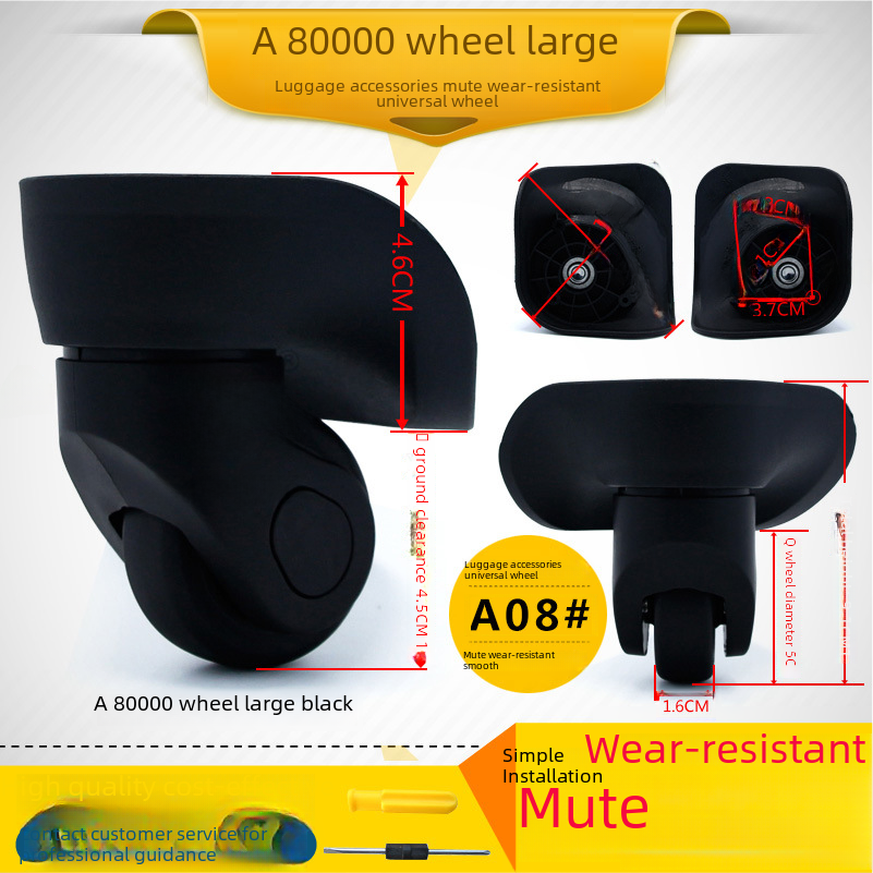 A 80000 wheel trolley case luggage wheel accessories caster mute wheel