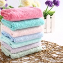 Absorbent coral fleece children's towel baby face towel quick-drying small square solid color towel children's towel wipe handkerchief