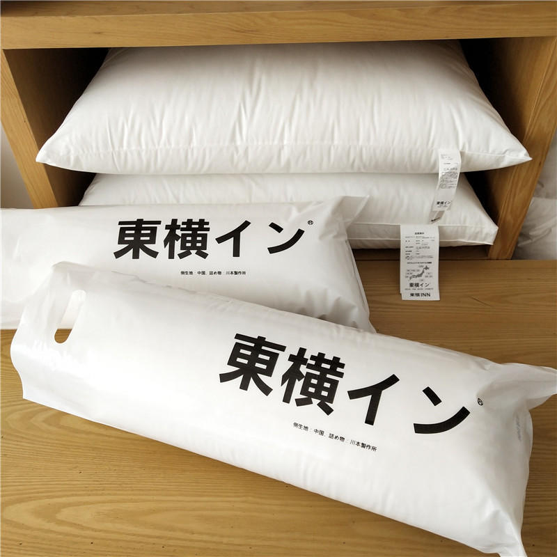 East Heng Pillow Core Japan Five-star Hotel Pillow Super Soft Japanese Single Feather Velvet Pillow Core White Goose Feather Pillow
