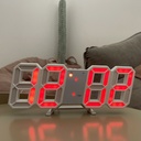hot selling 3D digital alarm clock clock creative intelligent photosensitive LED wall clock Korean student electronic alarm clock