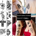 source factory new fashion arm neck ankle waterproof tattoo stickers black small fresh tattoo stickers