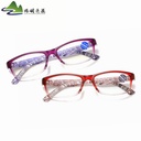 Hot style women's fashion printing old man long-view mirror Han fan coating resin ultra-light anti-Blue reading glasses wholesale
