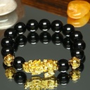 Factory direct lovers gold-plated brave bracelet bracelet Buddha beads bracelet ethnic wind stall supply 3D jewelry
