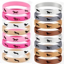 Horse Party Bracelet Fashion Derby Day Horse Rubber Wristband for Horse Loving People Party Gift Silicone Bracelet