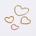 Electroplated alloy heart-shaped 089 ring gold-plated suspenders lingerie buckle fun bra shoulder strap metal adjustable buckle