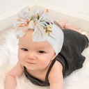 European and American New Children's Bow Hairband Solid Color Hairband Baby Nylon Hairband Headband Baby Products