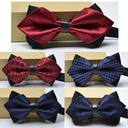 Tie men's spot wholesale groom double bow Korean fashion men's business dress pointed bow tie