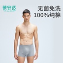 Beianshi disposable cotton underwear Travel Business Men's cotton boxer shorts travel wash-free daily throw