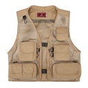 Multi-pocket vest men's breathable outdoor journalists sports fishing photography volunteers vest workwear vest