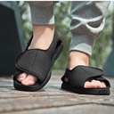 lesvago Widened Adjustable Velcro Casual Cloth Shoes Chubby Wide Deformation Foot Gauze Foot Thumb Eversion Deformation