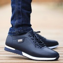 Spring Leather Shoes Men's Korean Style Men's Casual Shoes Waterproof Sneakers Breathable Sneakers Young Men's Shoes Leather Shoes Men's
