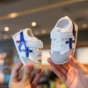 宝宝单鞋6-12个月婴儿学步小白鞋0-2岁软底男女儿童宝宝鞋 不掉鞋