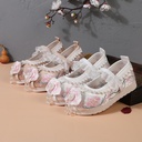 Children's Chuqing Hanfu Shoes Girls' Embroidered Shoes Children's Baby Chinese-style Handmade Antique Dress Spring and Autumn Single-layer Shoes