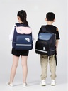 Pupil schoolbag new one, two, three to six grades light burden-reducing breathable children's shoulders wholesale distribution