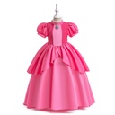 cosplay Princess Brigitte Dress Girls' Dress Skirt Tight Waist Puff Dress Children's Puff Sleeve Gown