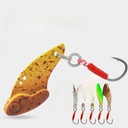 Skimming Shark | Micro Small Bay Knife 2.7g Sequin Luya Bait Metal Bait VIB Hard Bait White Strip Horse Mouth