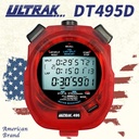 电子秒表DT495D定尔志ULTRAK奥赛克100道3行计时器田径训练透明