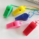 Sporting goods plastic whistle children's toys color cheer refueling referee whistle fans factory direct sales
