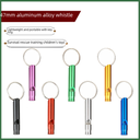 Field survival whistle outdoor keychain whistle training tool treble multi-function life saving EDC equipment