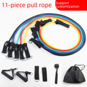 Factory direct supply multifunctional 11-piece tension rope tension belt elastic rope fitness set training Belt
