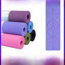 Tpe Material Thickened and Widened Yoga Mat Sports Fitness Mat Beginners Home Yoga Mat Factory Outlet