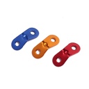Outdoor aluminum alloy two-eye wind rope buckle stop piece tent pull rope adjustment buckle canopy accessories fixed buckle