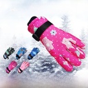 儿童滑雪手套 厂家现货保暖印花电动车手套 防水防风户外骑行手套