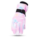 New adult winter warm ski gloves simple fashion graffiti plus velvet padded men's and women's cycling gloves