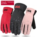 Riding Gloves Ski Gloves Winter Warm Riding Cold-proof Windproof Thickened Fleece-lined Touch Screen Gloves for Men and Women Couple