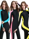 Explosive Women's one-piece swimsuit adult long-sleeved quick-drying surfing diving suit sunscreen slim hot spring couple swimsuit