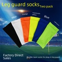 Soccer Leggguard Foot Cover Double-layer Breathable Mesh Calf Plate Shin Guard Foot Cover Leggguard Stretch Pocket Fixed