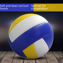 厂家批发PVC机缝排球5号中考比赛专用球支持批发软式气排球沙滩
