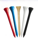 Golf Nail Wooden TEE Bamboo Original Color Color Ball Holder Base Spot LOGO Trademark Printing