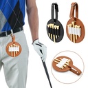 Golf nail pocket outdoor waist hanging leather golf nail storage bag factory wholesale