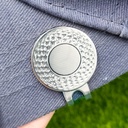 New golf ball position mark metal magnetic cap clip cap badge blank spot cap clip mark ball position mark