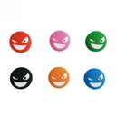 PowerTi fun double-sided smile grimace tennis racket shock absorber interesting silicone shock absorber personality cute