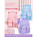 New schoolbag wholesale Girls Primary School students four or five girls three to six to reduce the burden of first grade girls Ultra Light Children