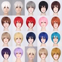 cosplay wig multi-color Universal face short hair MSN black and white short hair bobo headgear factory direct wig